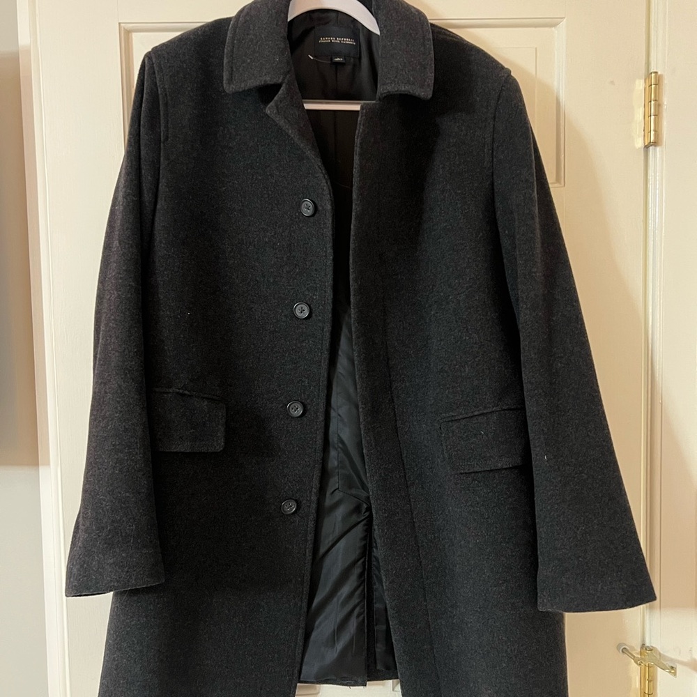 Banana Republic Charcoal Pea Coat